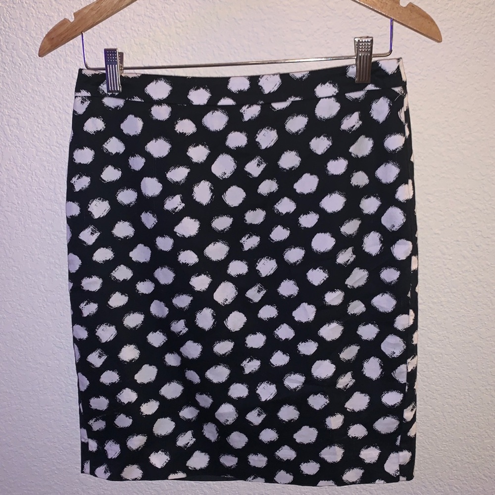 Black and White Print Skirt
